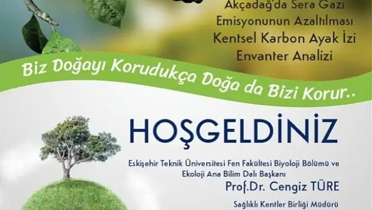 Akçadağ'ın 'Karbon ayak izi' çıkarıldı