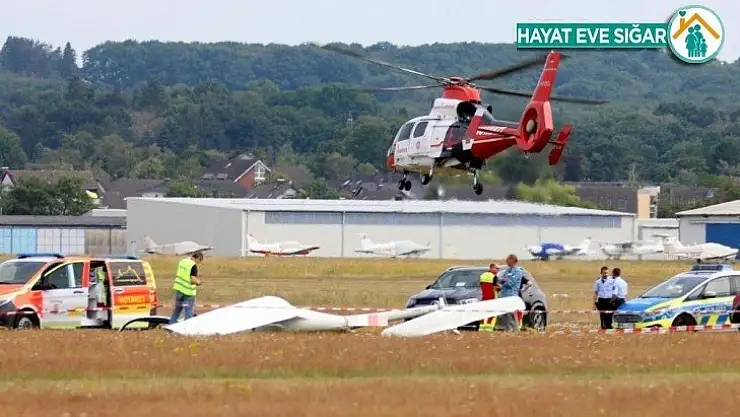 Almanya'da genç pilot planörle yere çakıldı