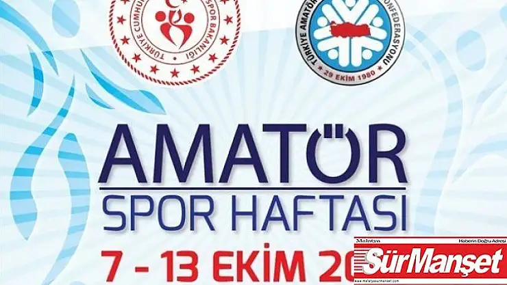 Amatör Spor haftası etkinlikleri