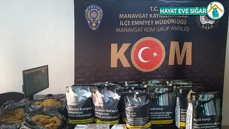 Antalya'da gümrük kaçağı tütün ve sigaralar ele geçirildi