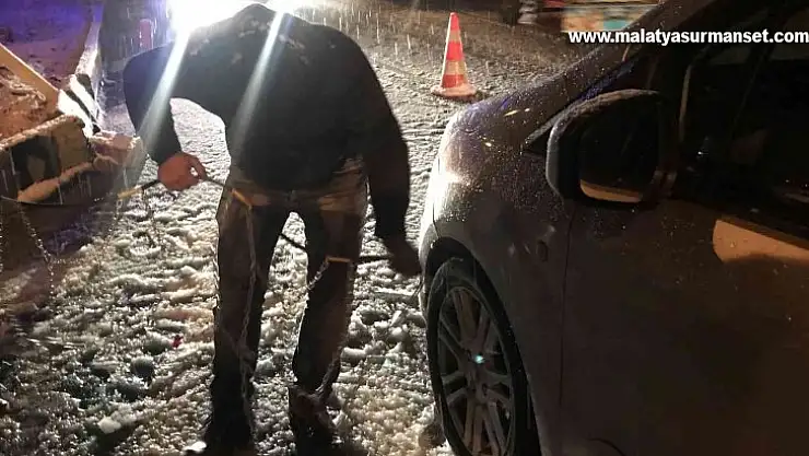 Antalya-Konya karayolunda kar yağışı yeniden başladı