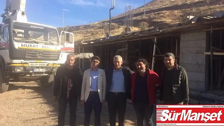 Arapgir Cemevi inşaatında inceleme