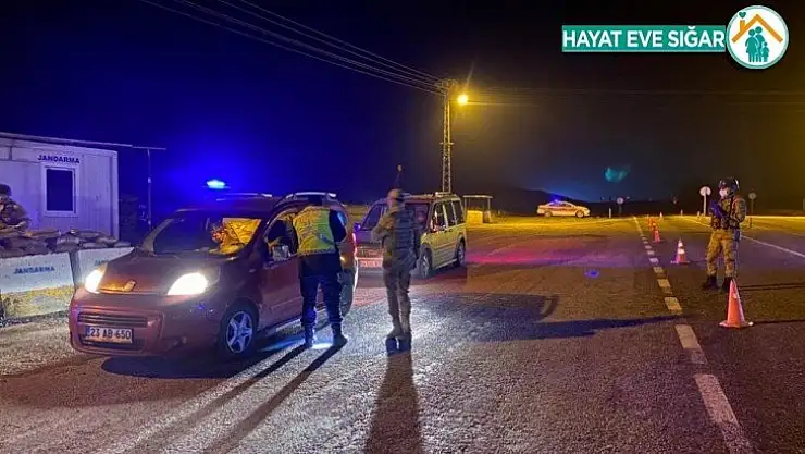 Arguvan'da jandarmadan kısıtlama denetimi