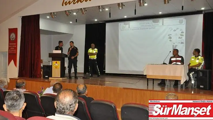 Arguvan'da okul servis sürücülerine eğitim