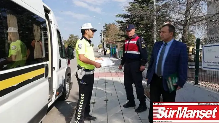 Arguvan'da okul servislerine sıkı denetim