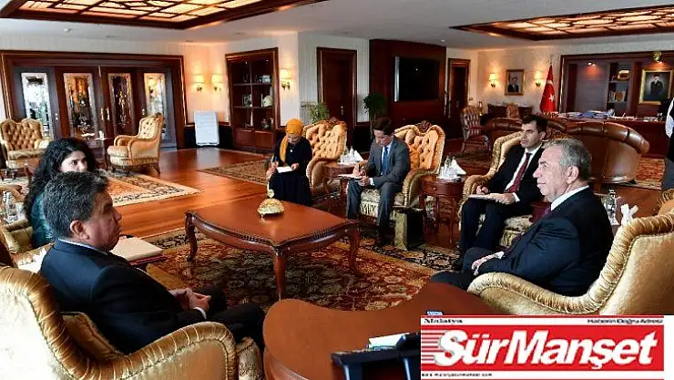 Arjantin ve Peru büyükelçilerinden Başkan Yavaş'a ziyaret