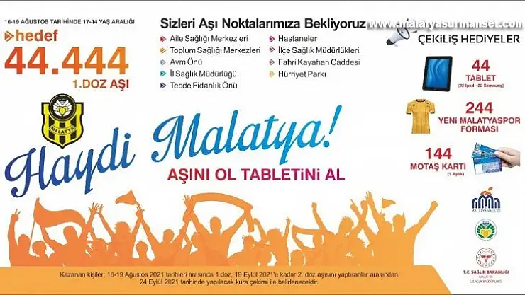 Aşı ol hediyeyi kap