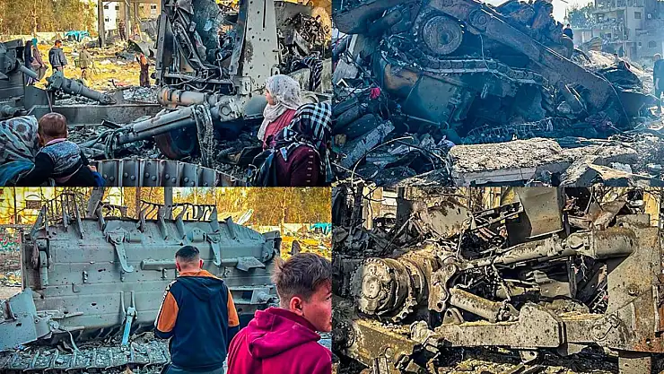 Ateşkesle birlikte işgalin hurdaya dönen araçları ortaya çıktı