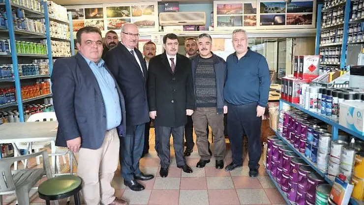 ATO Başkanı Baran, Vali Şahin ile Şaşmaz'da incelemelerde bulundu