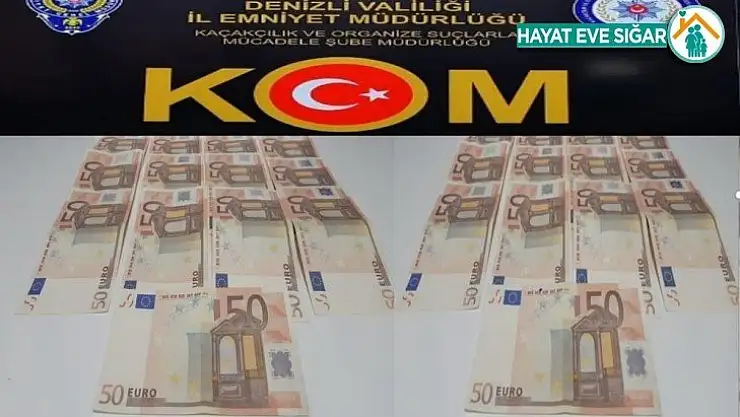 Aydın'da sahte 50 euro ile alışveriş yapan çete yakalandı