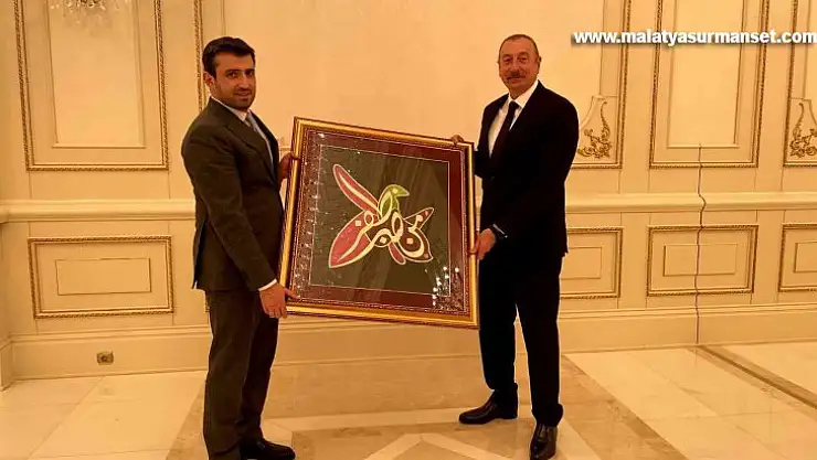 Azerbaycan Cumhurbaşkanı Aliyev, Selçuk ve Haluk Bayraktar'ı kabul etti