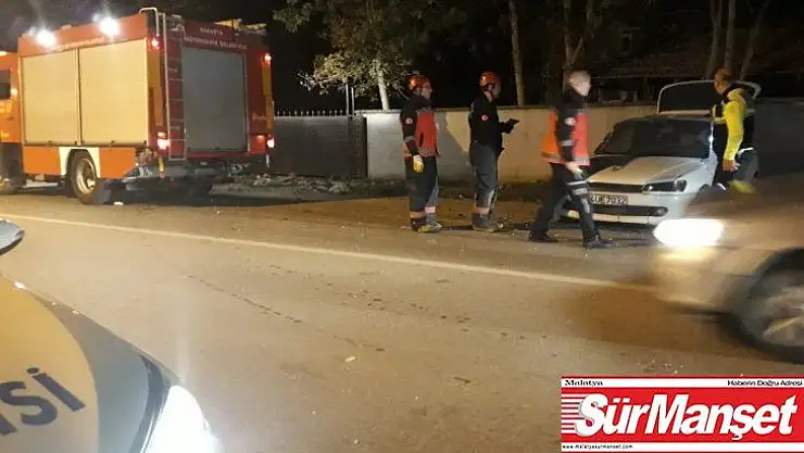 Babasının arabasıyla kaza yaptı, aracı kaza yerinde bırakıp kaçtı
