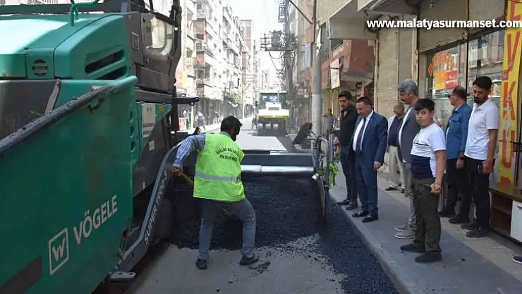 Bağlar Belediyesinden asfalt çalışması