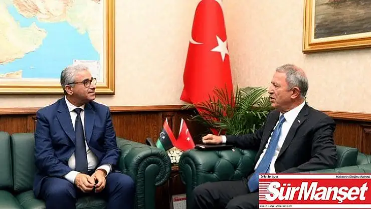 Bakan Akar, Libya İçişleri Bakanı Bashaagha ile bir araya geldi