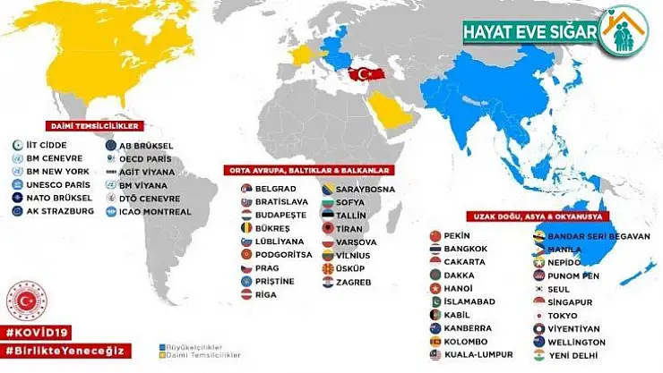 Bakan Çavuşoğlu büyükelçiler ve daimi temsilcilerle görüştü