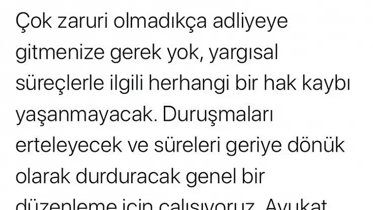 Bakan Gül: 'Süreleri geriye dönük olarak durduracak genel bir düzenleme için çalışıyoruz'