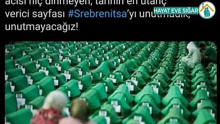 Bakan Kasapoğlu: 'Srebrenitsa'yı unutmadık, unutmayacağız'