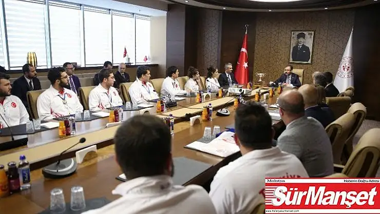 Bakan Kasapoğlu, Türkiye Sualtı Sporları Federasyonu'nu kabul etti