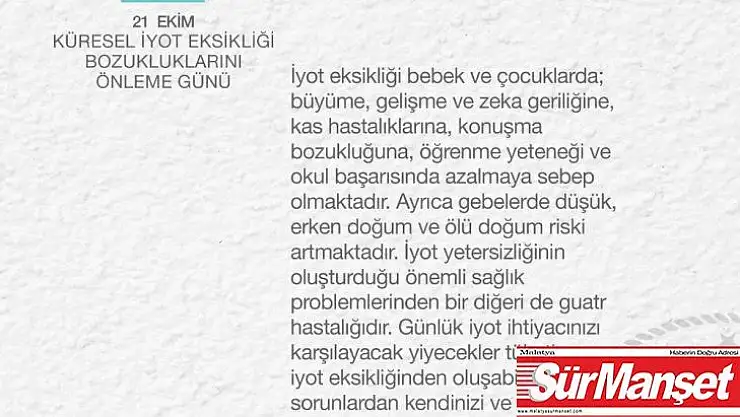 Bakan Koca'dan iyot uyarısı