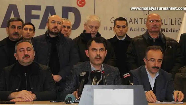 Bakan Kurum son rakamları açıkladı:  'Gaziantep'te toplam ölü sayısı 3 bin 273'
