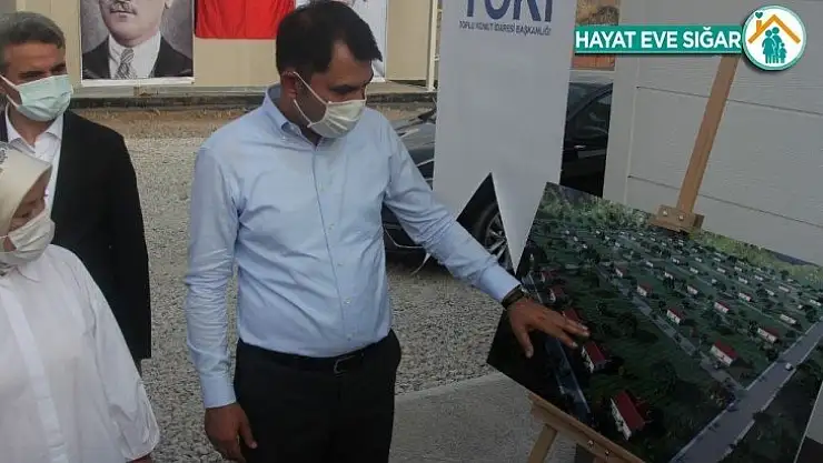 Bakan Kurum, tarımköy konutlarında incelemelerde bulundu