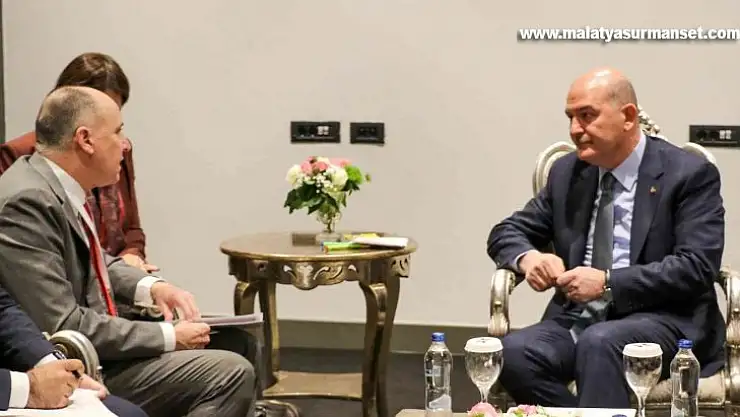 Bakan Soylu'dan ADF'de ikili görüşmeler