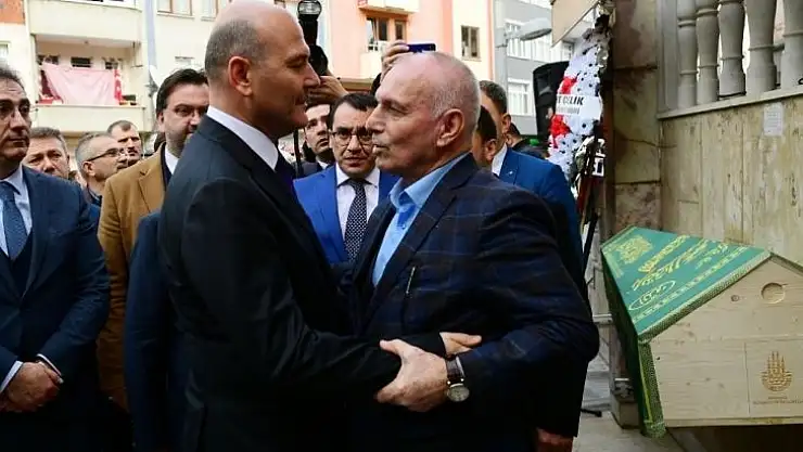 Bakan Soylu, Trabzon'da cenaze namazına katıldı