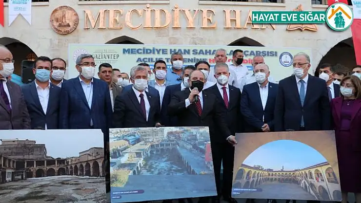 Bakan Varank, Tarihi Mecidiye Han'ın açılışını yaptı