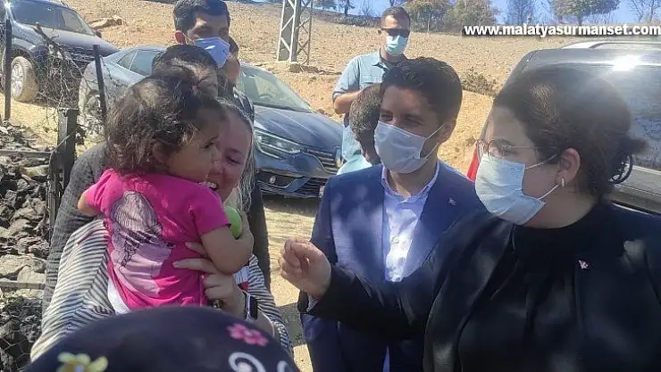 Bakan Yanık'tan yangın mağduru ailelere moral