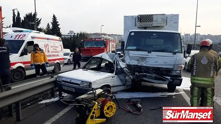 Bakırköy E-5'te feci kaza: 1 kişi hayatını kaybetti