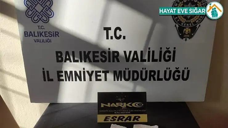 Balıkesir'de polisten 15 şahsa uyuşturucu operasyonu