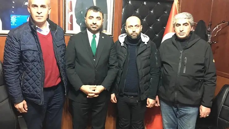 Basın mensuplarından MHP il Başkanı Samanlı'ya Hayırlı olsun ziyaret