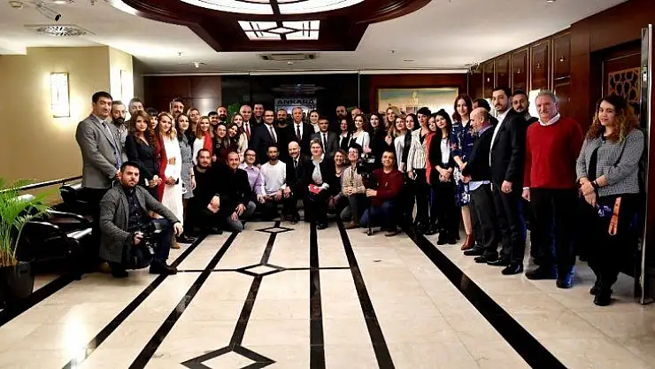 Basın Yayın Şube Müdürlüğü çalışanlarından Başkan Yavaş'a ziyaret