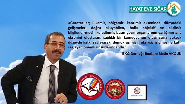 Başkan Akgün'den 10 Çalışan Gazeteciler Günü Mesajı