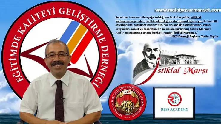 Başkan Akgün'ün İstiklal Marşı Kabulü Mesajı