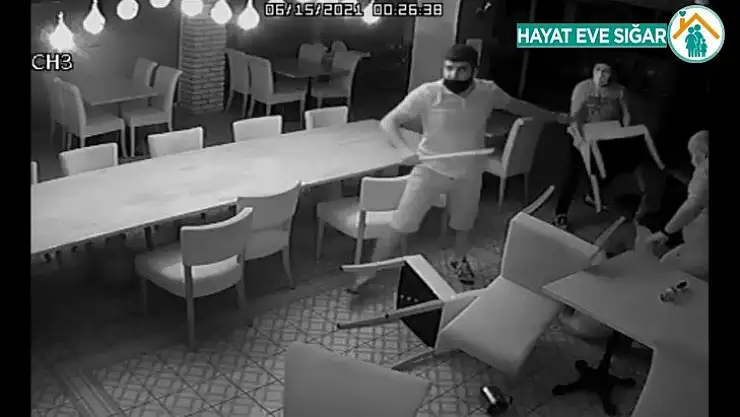 Başkan Atabay'a saldırı anı ortaya çıktı
