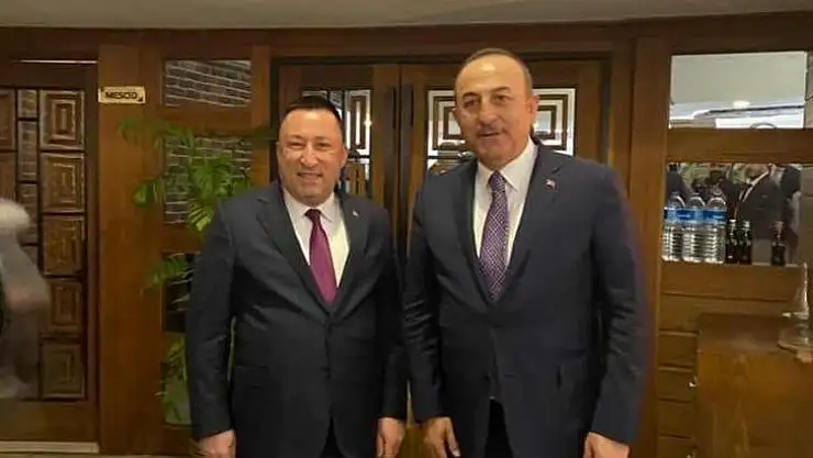 Başkan Beyoğlu Bakan Çavuşoğlu ile görüştü