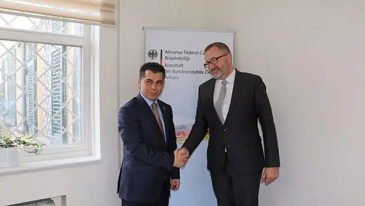 Başkan Cevahiroglu Almanya ile Türkiye arasındaki ticari ilişkiler hakkında bilgi aldı