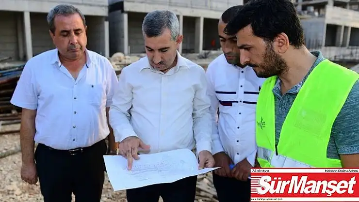 Başkan Çınar, Yeşil Yaka inşaatlarını yerinde inceledi