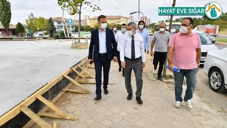 Başkan Çınar, Yeşiltepe'de çalışmaları inceledi