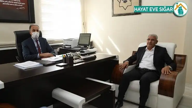 Başkan Güder'den Kaçmaz'a hayırlı olsun ziyareti