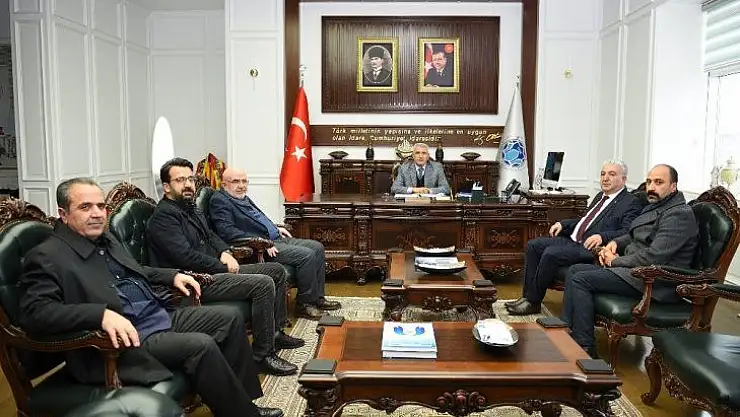 Başkan Güder'e geçmiş olsun ziyaretleri