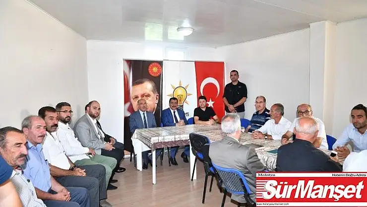 Başkan Gürkan Akçadağlı muhtarla bir araya geldi