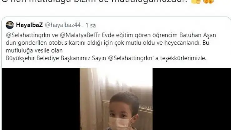 Başkan Gürkan'dan örnek davranış