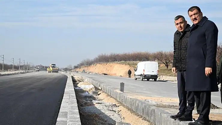 Başkan Gürkan Kuzey Kuşak Yolu'na yapılan bağlantı yollarını incelemede bulundu