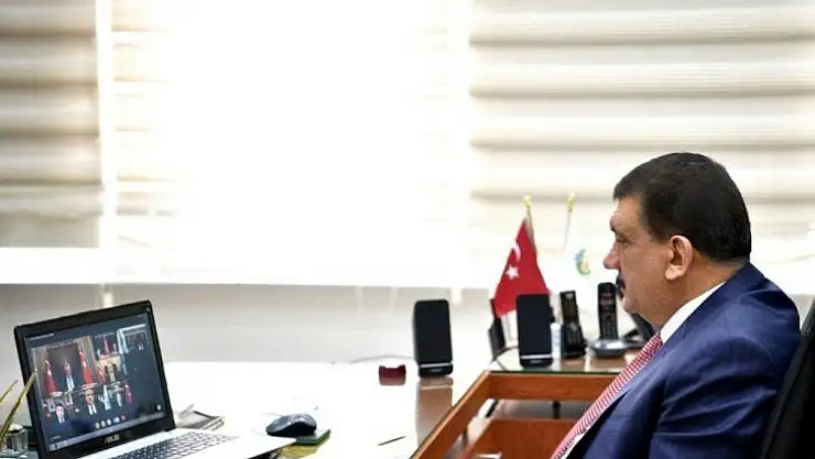 Başkan Gürkan, Malatya'dan video konferansa katıldı