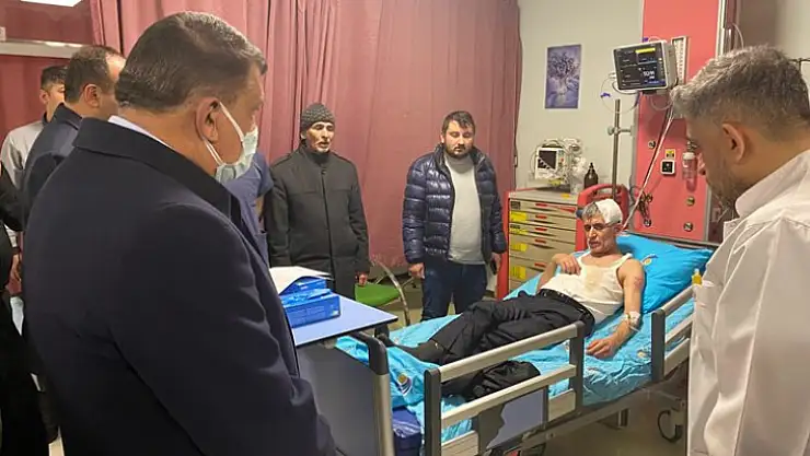 Başkan Gürkan Trafik Kazasında Yaralananları Hastanede Ziyaret Etti 