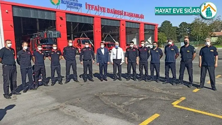 Başkan Gürkan, yeni itfaiye binasını inceledi