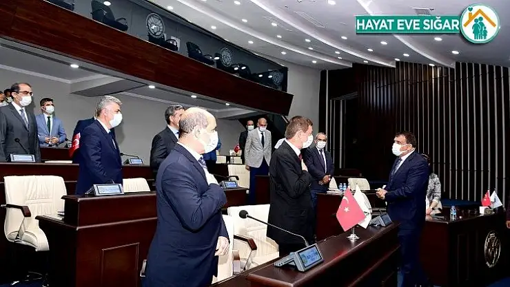 Başkan Gürkan, yönetici kadrosuyla bayramlaştı