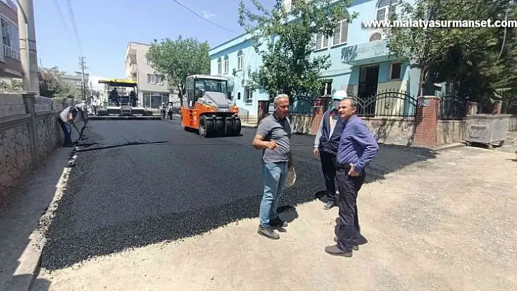 Başkan Kılınç, asfalt çalışmalarını inceledi